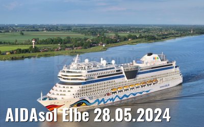 AIDAsol Elbe 28.05.2024