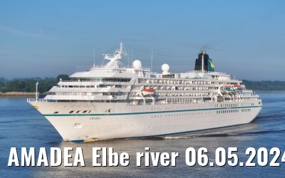 AMADEA Elbe river 06.05.2024 heading to Hamburg