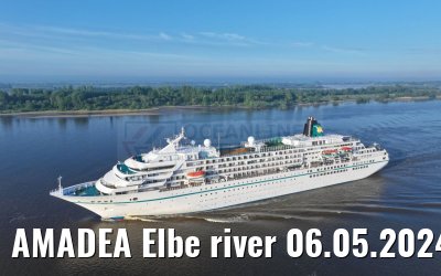 AMADEA Elbe river 06.05.2024 heading to Hamburg