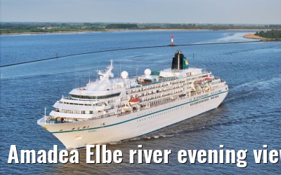 Amadea Elbe river evening view 06.05.2024