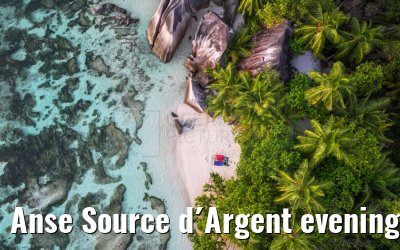 Anse Source d´Argent evening view