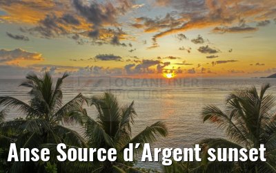 Anse Source d´Argent sunset