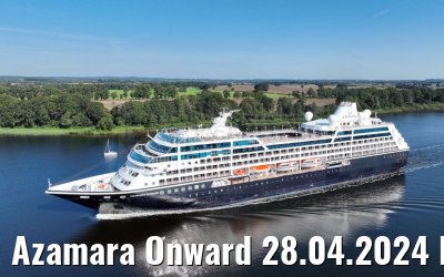 Azamara Onward 28.04.2024 Kiel Canal