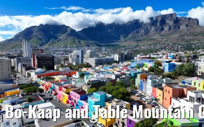 Bo-Kaap and Table Mountain Cape Town