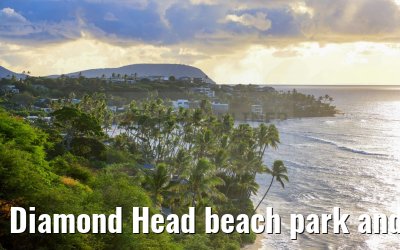 Diamond Head beach park and coastline