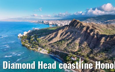 Diamond Head coastline Honolulu 06.10.2024