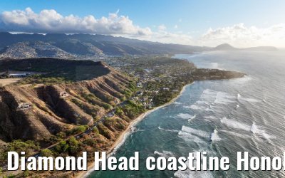 Diamond Head coastline Honolulu 06.10.2024