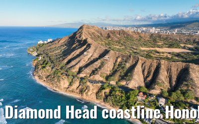 Diamond Head coastline Honolulu 06.10.2024