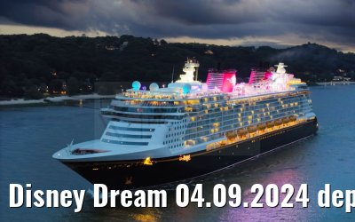 Disney Dream 04.09.2024 departure Hamburg