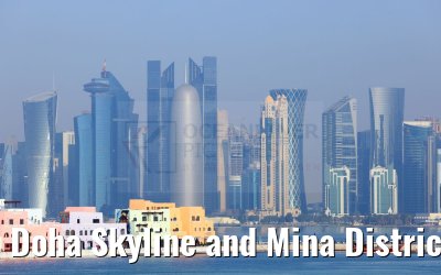 Doha Skyline and Mina District