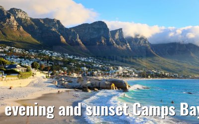evening and sunset Camps Bay South Africa