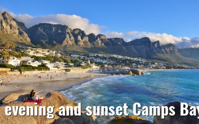 evening and sunset Camps Bay South Africa