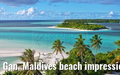 Gan, Maldives beach impressions