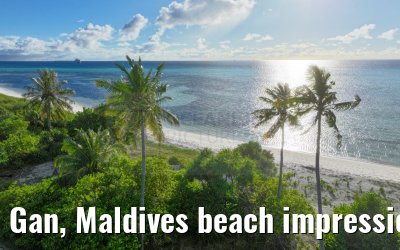 Gan, Maldives beach impressions