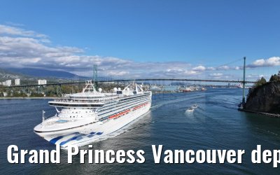 Grand Princess Vancouver departure 18.09.2024