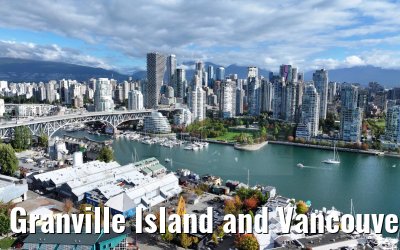 Granville Island and Vancouver Skyline