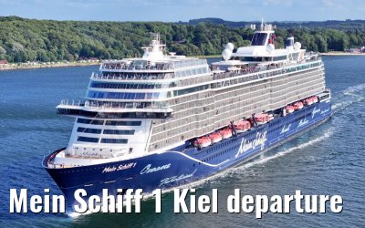 Mein Schiff 1 Kiel departure