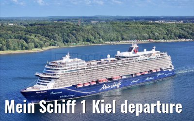 Mein Schiff 1 Kiel departure