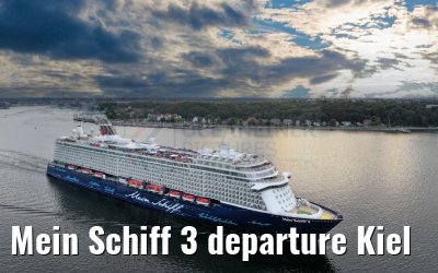 Mein Schiff 3 departure Kiel