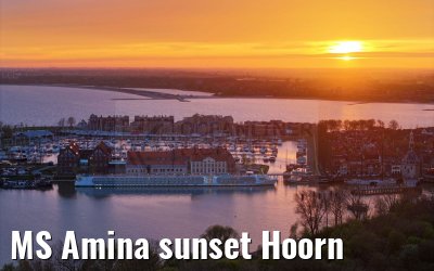 MS Amina sunset Hoorn