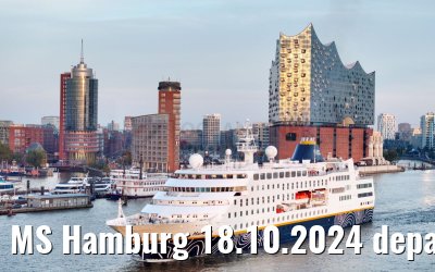 MS Hamburg 18.10.2024 departure from Hamburg