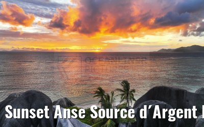 Sunset Anse Source d´Argent La Digue