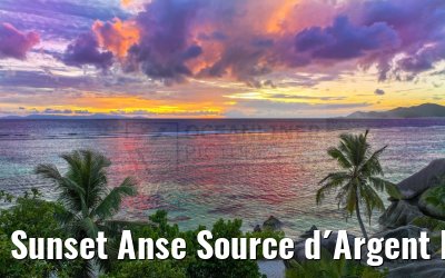 Sunset Anse Source d´Argent La Digue