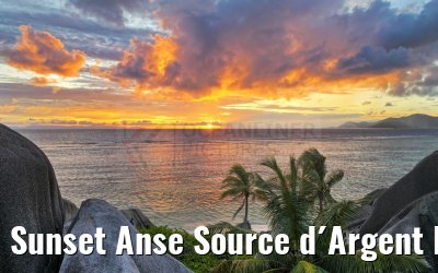 Sunset Anse Source d´Argent La Digue