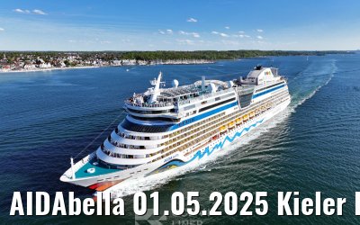 AIDAbella 01.05.2025 Kieler Foerde