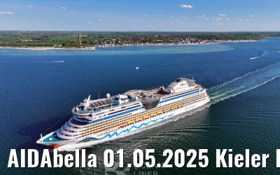 AIDAbella 01.05.2025 Kieler Foerde
