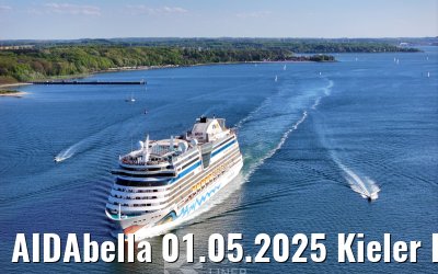 AIDAbella 01.05.2025 Kieler Foerde