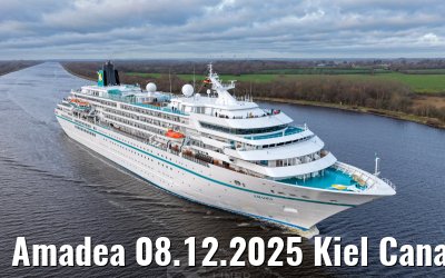 Amadea 08.12.2025 Kiel Canal