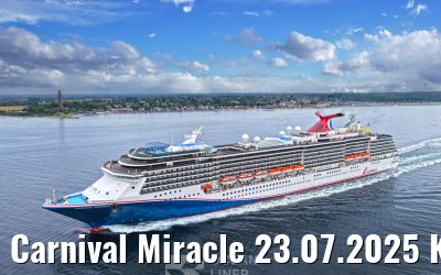 Carnival Miracle 23.07.2025 Kieler Foerde