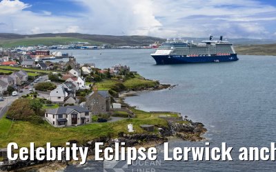 Celebrity Eclipse Lerwick anchor 25.06.2025