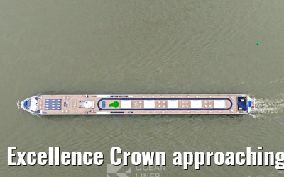 Excellence Crown approaching Ruedesheim 10.06.2025