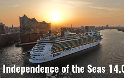 Independence of the Seas 14.08.2025 Hamburg arrival
