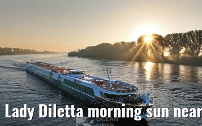 Lady Diletta morning sun near Gernsheim