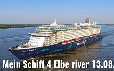 Mein Schiff 4 Elbe river 13.08.2025