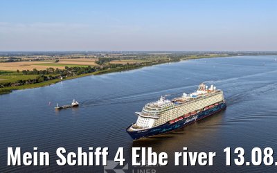 Mein Schiff 4 Elbe river 13.08.2025
