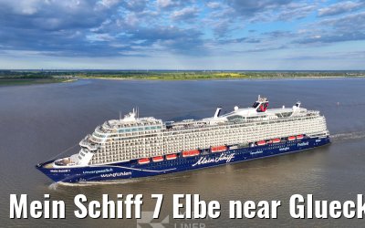 Mein Schiff 7 Elbe near Glueckstadt 07.05.2025