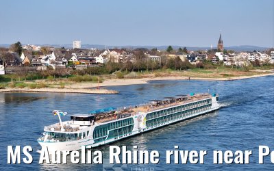 MS Aurelia Rhine river near Porz 28.03.2025