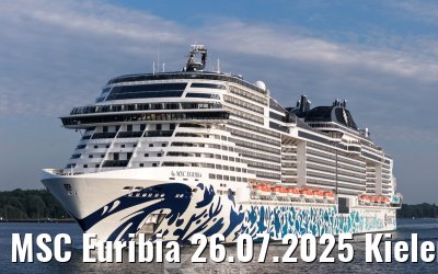 MSC Euribia 26.07.2025 Kieler Foerde