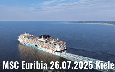 MSC Euribia 26.07.2025 Kieler Foerde
