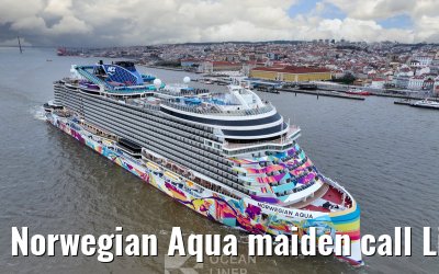 Norwegian Aqua maiden call Lisbon 20.03.2025