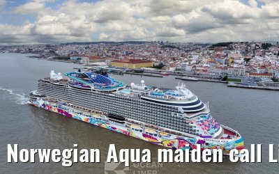 Norwegian Aqua maiden call Lisbon 20.03.2025