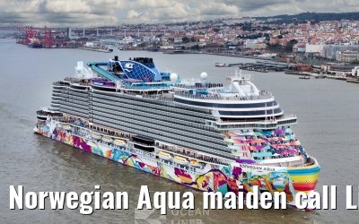 Norwegian Aqua maiden call Lisbon 20.03.2025