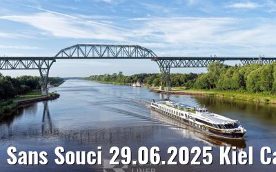 Sans Souci 29.06.2025 Kiel Canal transit