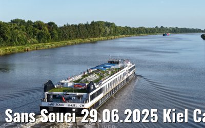 Sans Souci 29.06.2025 Kiel Canal transit