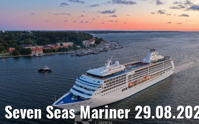 Seven Seas Mariner 29.08.2025 Kiel arrival