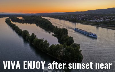 VIVA ENJOY after sunset near Eltville 30.08.2025
